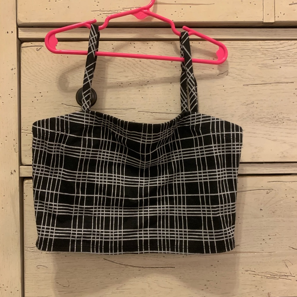 PLAID CROP TOP